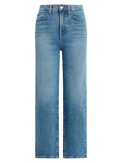The Margot High-Rise Crop Straight-Leg Jeans