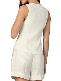 The Maeve Linen-Blend Vest