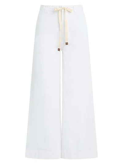 The Addison Cotton-Blend Crop Wide-Leg Pants