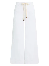 The Addison Cotton-Blend Crop Wide-Leg Pants