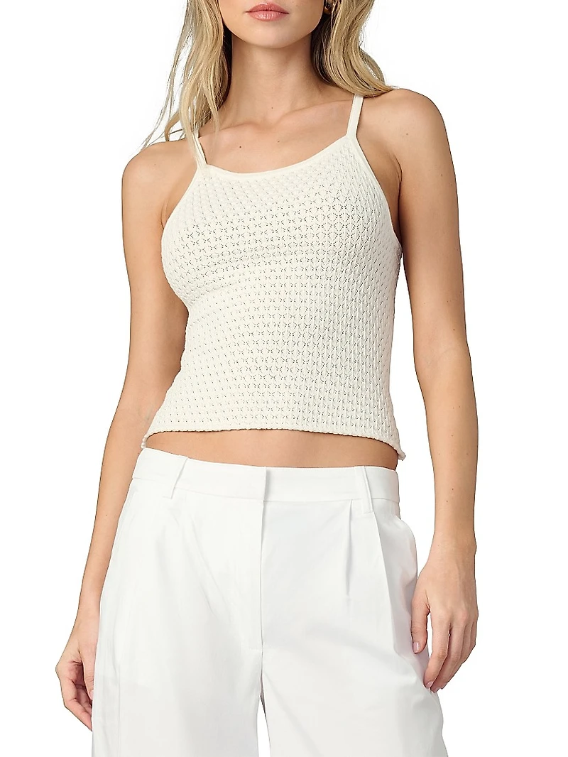 The Pointelle Everyday Scoopneck Tank