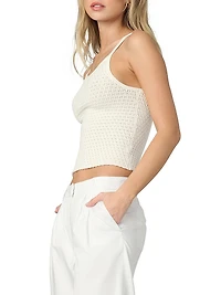 The Pointelle Everyday Scoopneck Tank