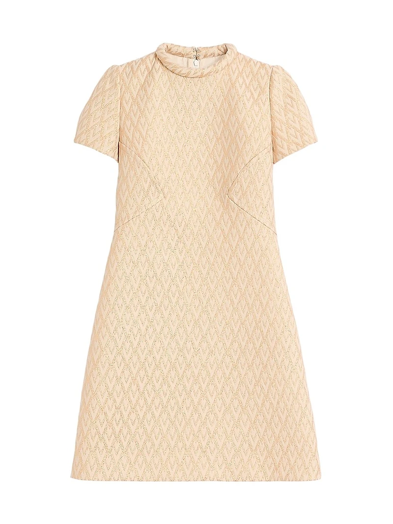 Short Dress Lurex Jacquard Toute La V