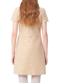 Short Dress Lurex Jacquard Toute La V