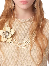 Short Dress Lurex Jacquard Toute La V