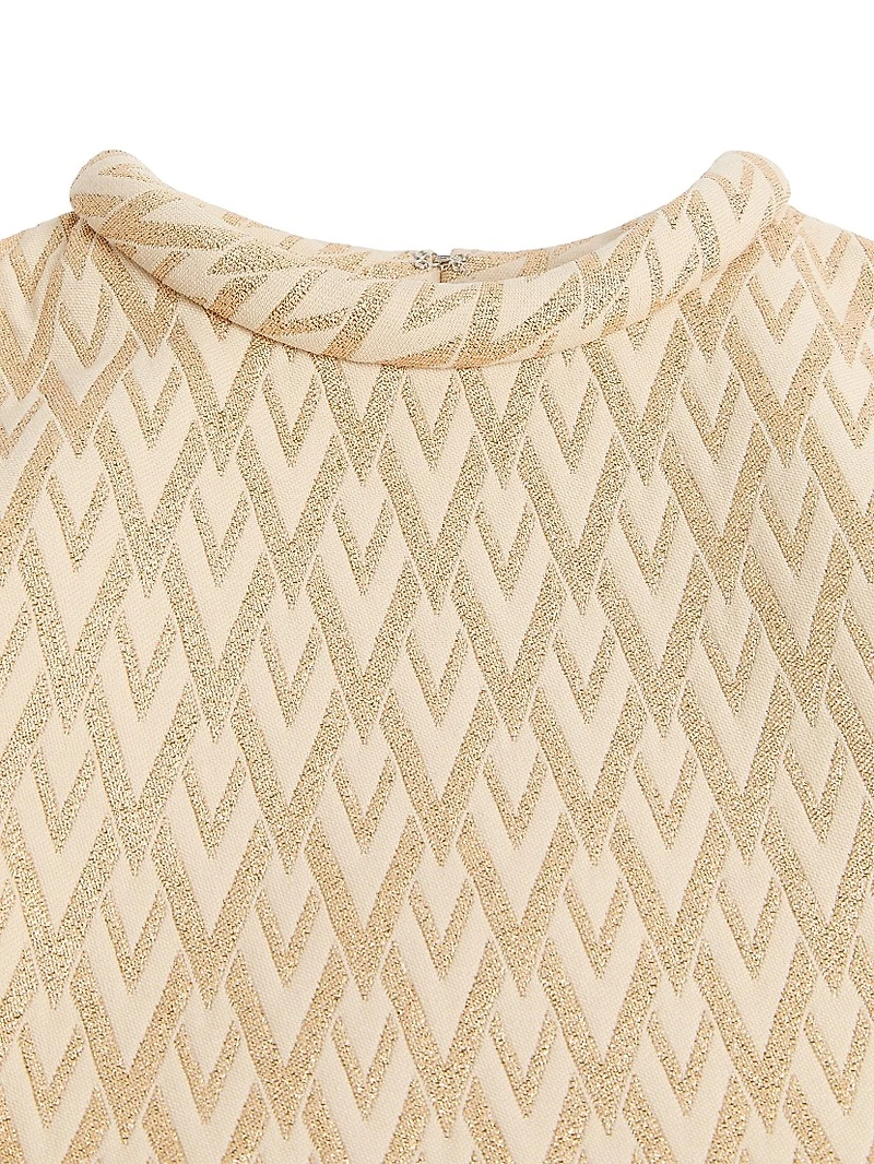 Short Dress Lurex Jacquard Toute La V