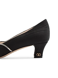 Bowow 45MM Pumps Moirè Fabric with Crystals