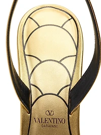 Ladycrush 85MM Sandals Laminated Nappa with Crystals