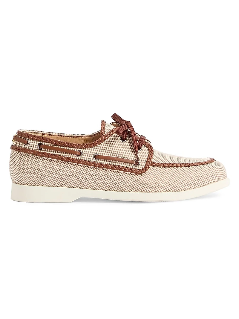 Palm Avenue Canvas and Nappa Boat Shoes