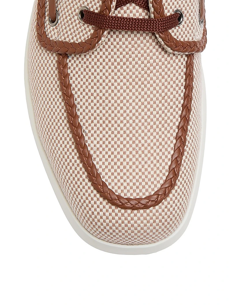 Palm Avenue Canvas and Nappa Boat Shoes