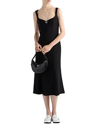 Embroidered Cady Dress