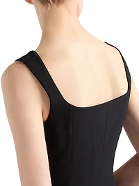 Embroidered Cady Dress