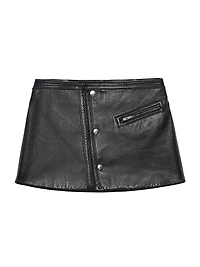 Leather Mini Skirt