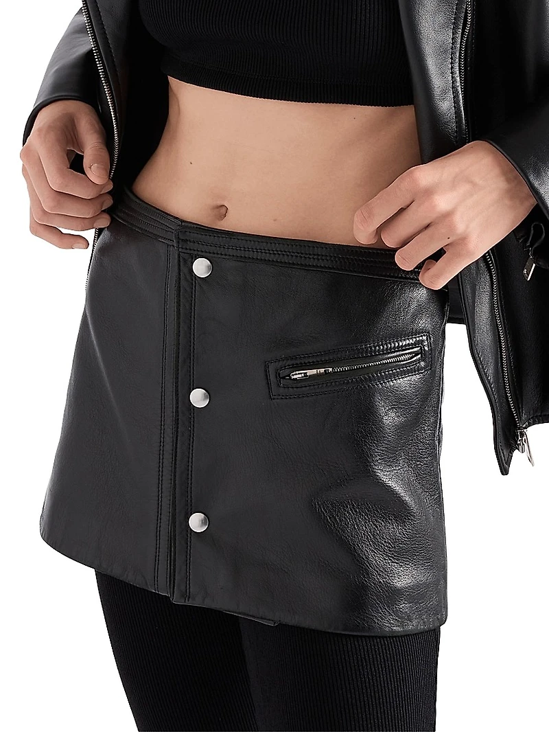 Leather Mini Skirt