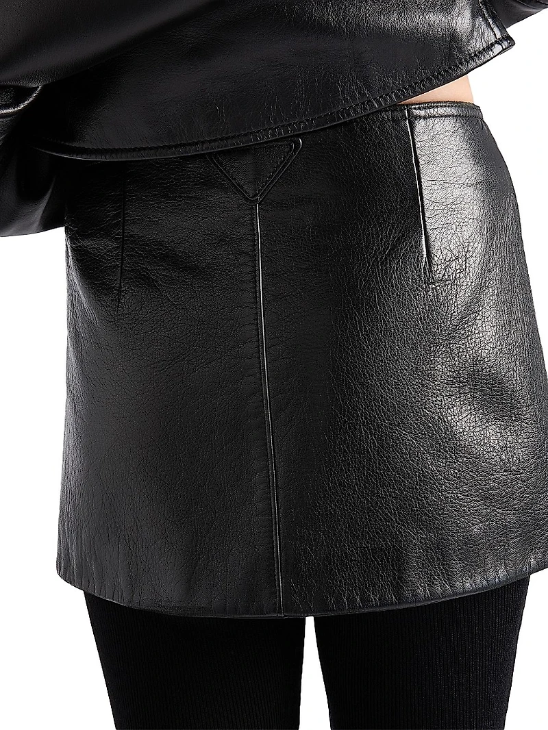 Leather Mini Skirt