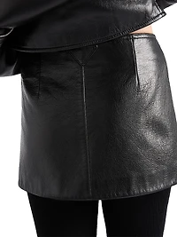 Leather Mini Skirt