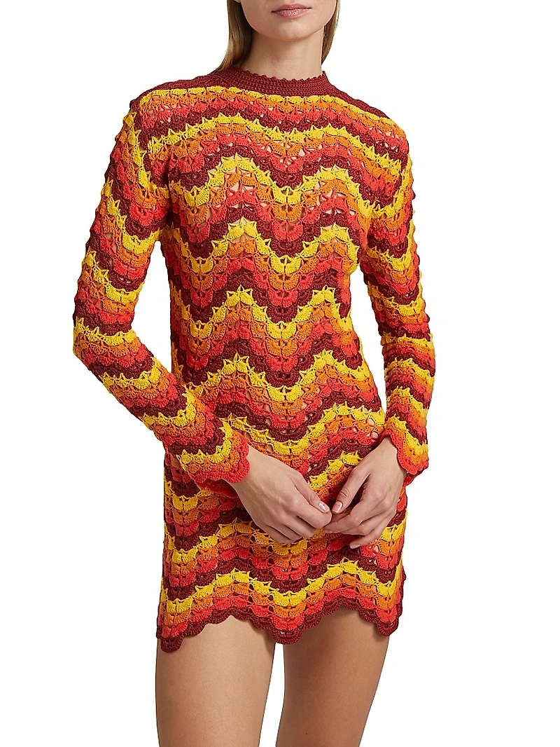 Safi Chevron Minidress