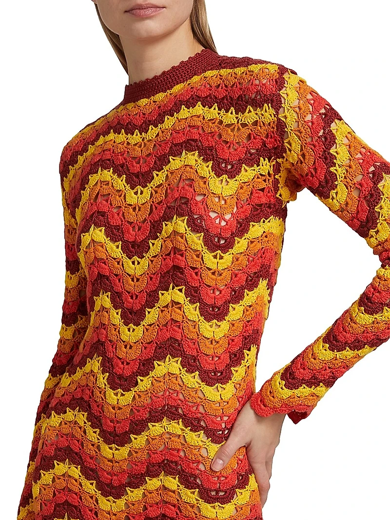 Safi Chevron Minidress