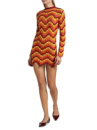 Safi Chevron Minidress