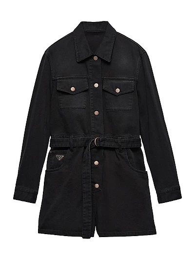 Short Denim Jumpsuit