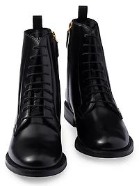 Brushed Leather Ankle Boots