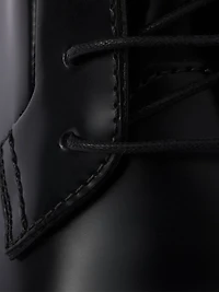 Brushed Leather Ankle Boots