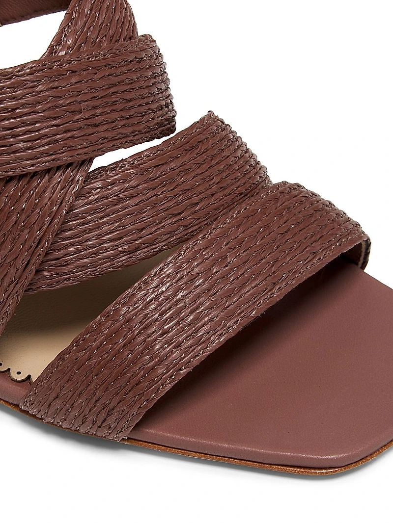 Dina 80MM Raffia Sandals