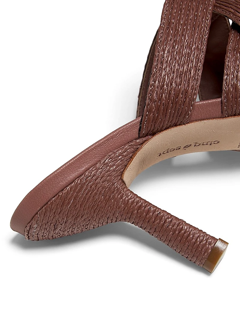 Dina 80MM Raffia Sandals