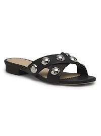 Grace Studded Leather Sandals