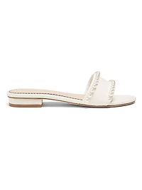 Finley Imitation Pearl-Embellished Sandals
