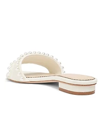 Finley Imitation Pearl-Embellished Sandals