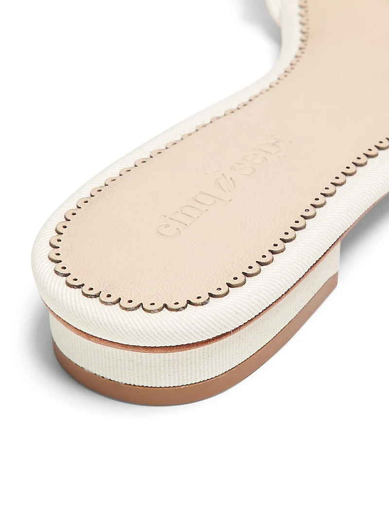 Finley Imitation Pearl-Embellished Sandals