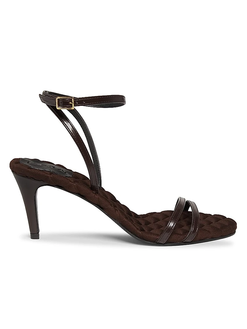 Laura 75MM Faux Leather Sandals