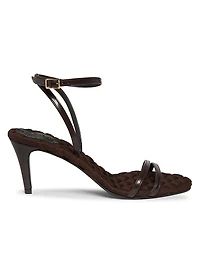 Laura 75MM Faux Leather Sandals