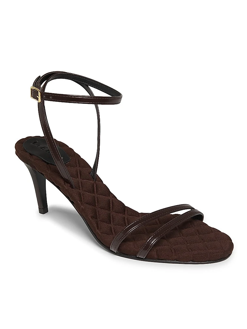 Laura 75MM Faux Leather Sandals