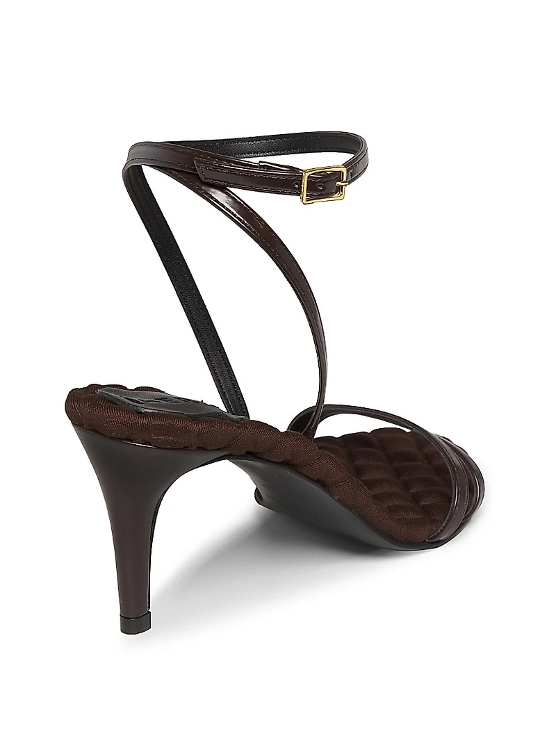 Laura 75MM Faux Leather Sandals
