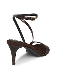Laura 75MM Faux Leather Sandals