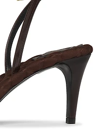 Laura 75MM Faux Leather Sandals