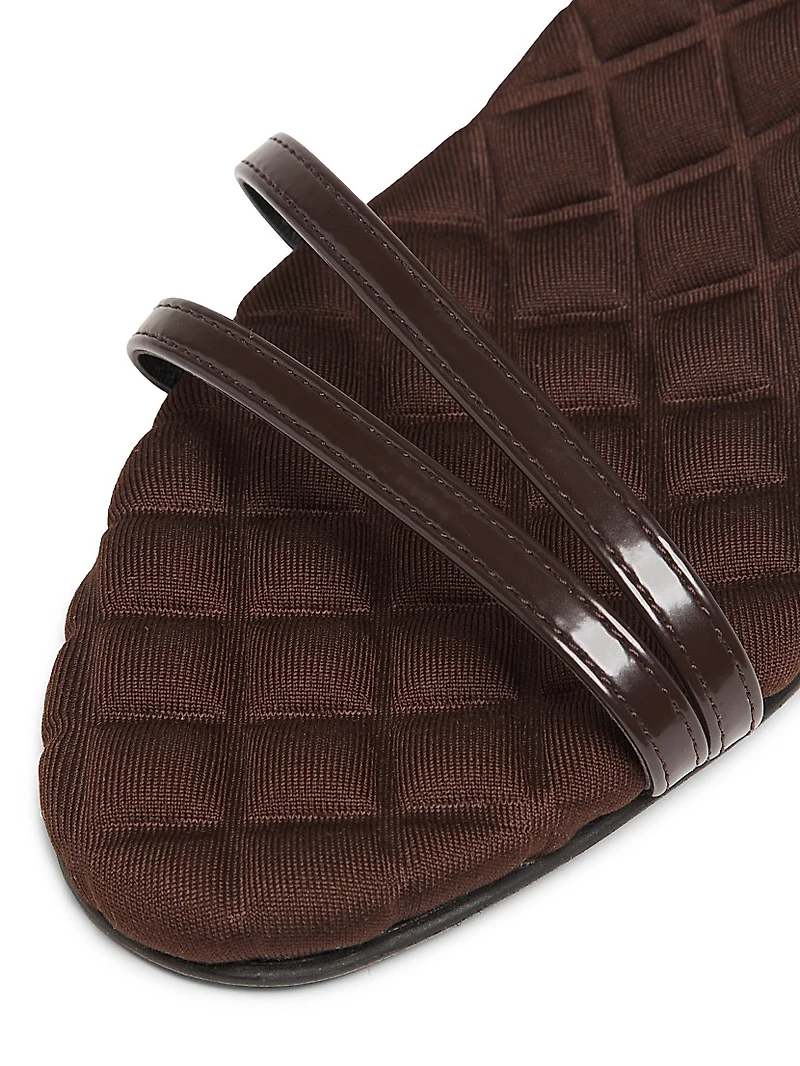 Laura 75MM Faux Leather Sandals