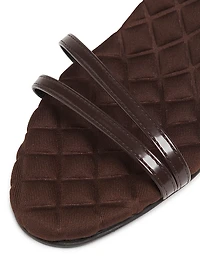 Laura 75MM Faux Leather Sandals