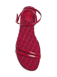 Faye Vegan Leather Flat Sandals