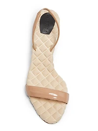 Claudia 75MM Patent Vegan Leather Slingback Sandals