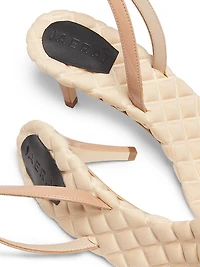 Claudia 75MM Patent Vegan Leather Slingback Sandals