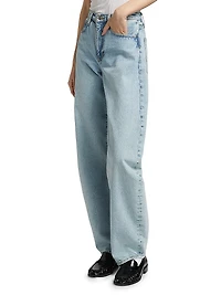 Bubble Mid-Rise Barrel Jeans