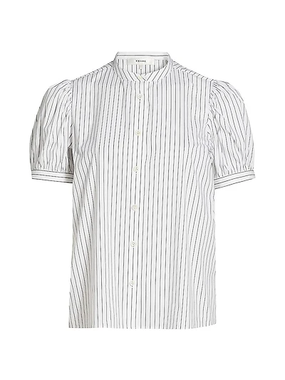 Gathered Striped Top