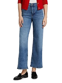 Pencil Crop Mid-Rise Jeans