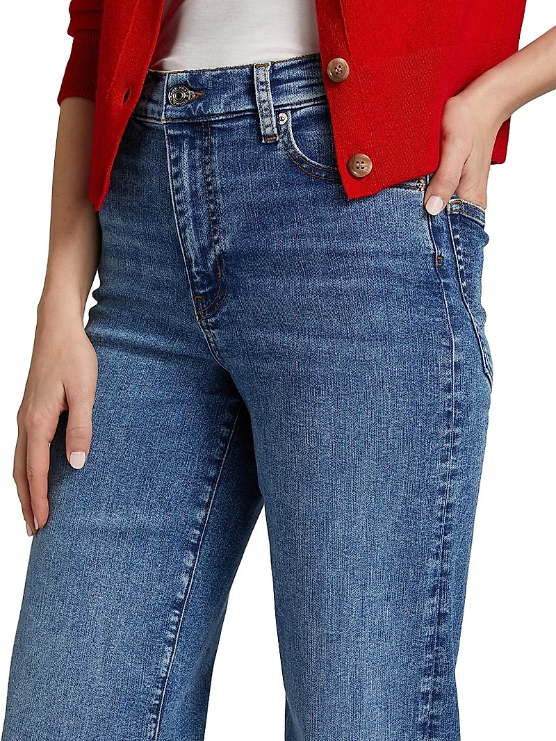 Pencil Crop Mid-Rise Jeans