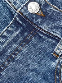 Pencil Crop Mid-Rise Jeans