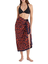 Embrun Graphic Print Cotton-Silk Sarong