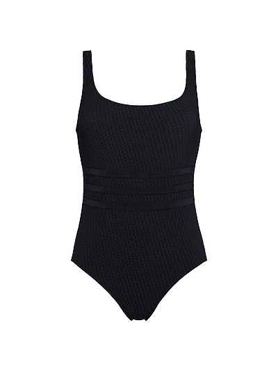 Glory Striped Tank One-Piece Swimsuit